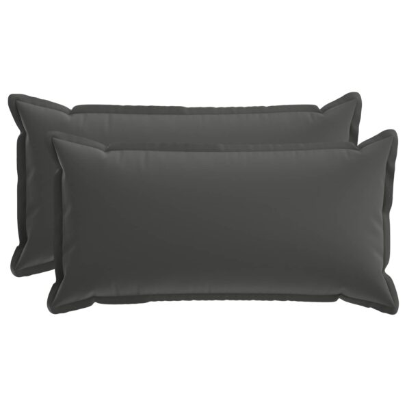 vidaXL Podložka s vankúšom HOUTEN 2 ks Antracitová Polyester – Obrázok 2