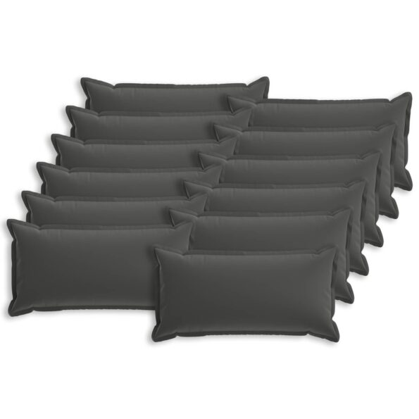 vidaXL Podložka s vankúšom HOUTEN 12 ks Antracitová Polyester – Obrázok 2