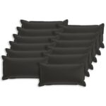 vidaXL Podložka s vankúšom HOUTEN 12 ks Čierna Polyester – Obrázok 2