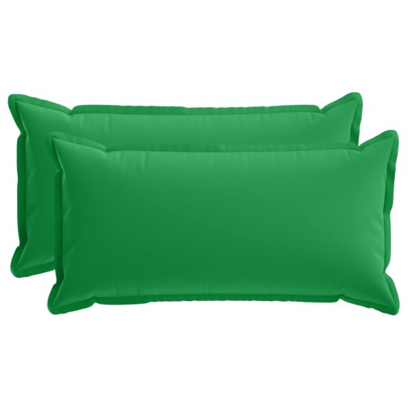vidaXL Podložka s vankúšom HOUTEN 2 ks Zelená Polyester – Obrázok 2