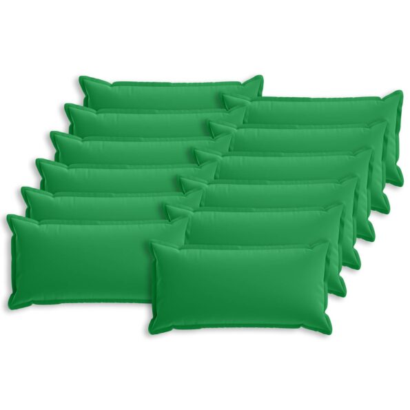 vidaXL Podložka s vankúšom HOUTEN 12 ks Zelená Polyester – Obrázok 2