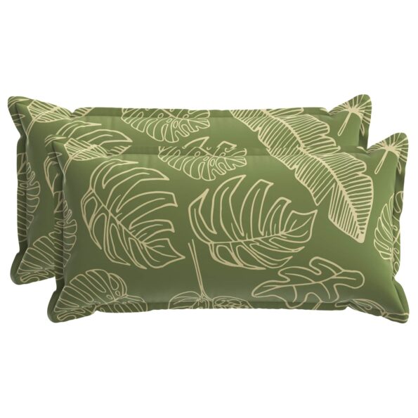 vidaXL Podložka List s vankúšom HOUTEN 2 ks Design s listami Polyester – Obrázok 2