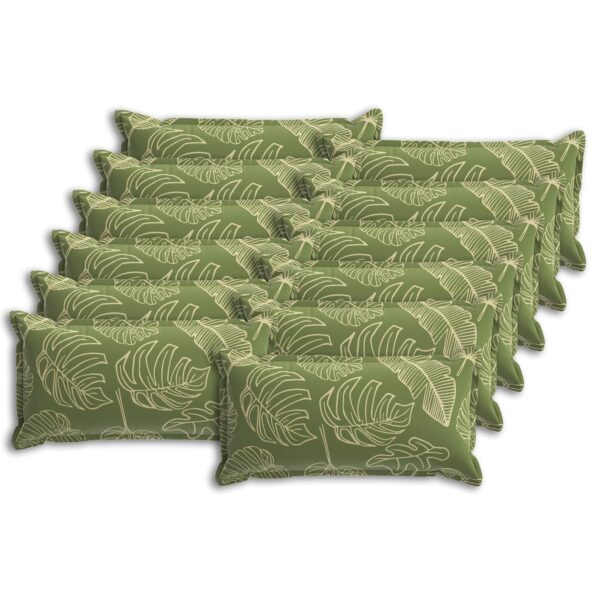 vidaXL Podložka List HOUTEN 12 ks Design s listami Polyester – Obrázok 2