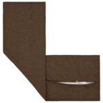 vidaXL Podložka s vankúšom HOUTEN Hnedá 40 x 145 cm Falošný ľan – Obrázok 3