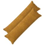 vidaXL Podložka s vankúšom HOUTEN 2 ks Žltá Mikrovlákno fleece