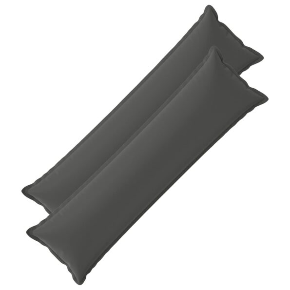 vidaXL Podložka s vankúšom HOUTEN 2 ks Antracitová Polyester – Obrázok 2