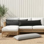 vidaXL Podložka s vankúšom HOUTEN 2 ks Antracitová Polyester – Obrázok 3
