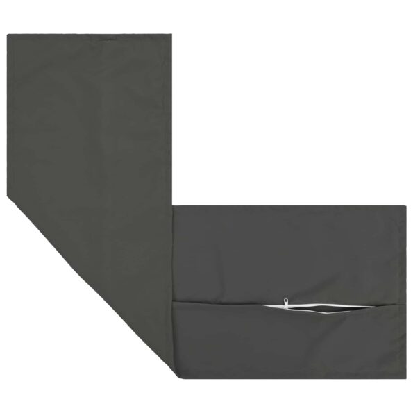 vidaXL Podložka s vankúšom HOUTEN 2 ks Antracitová Polyester – Obrázok 5