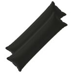 vidaXL Podložka s vankúšom HOUTEN 2 ks Čierna Polyester – Obrázok 2