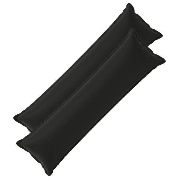 vidaXL Podložka s vankúšom HOUTEN 2 ks Čierna Polyester – Obrázok 2