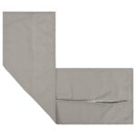 vidaXL Podložka s vankúšom HOUTEN Sivá 40 x 145 cm Polyester – Obrázok 5