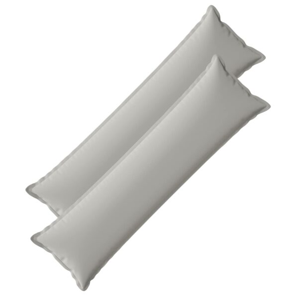 vidaXL Podložka s vankúšom HOUTEN 2 ks Sivá Polyester – Obrázok 2
