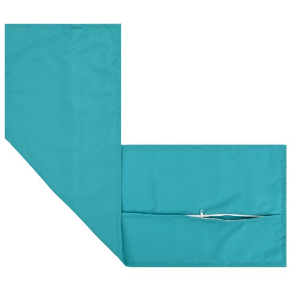 vidaXL Podložka s vankúšom HOUTEN Tyrkysová 40 x 145 cm Polyester – Obrázok 5