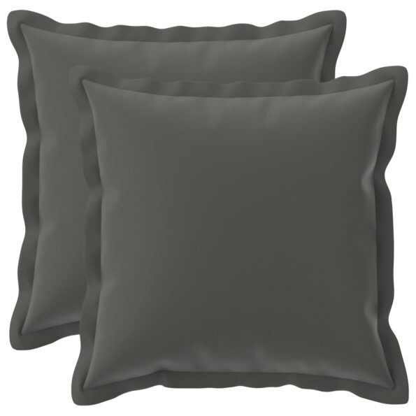 vidaXL Podložka s vankúšom HOUTEN 2 ks Antracitová Polyester – Obrázok 2