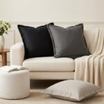 vidaXL Podložka s vankúšom HOUTEN 12 ks Antracitová Polyester