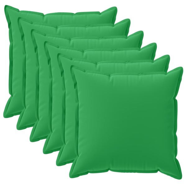 vidaXL Podložka s vankúšom HOUTEN 6 ks Zelená Polyester – Obrázok 2