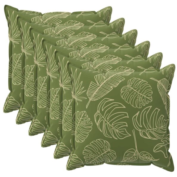 vidaXL Podložka List s vankúšom HOUTEN 6 ks Design s listami Polyester – Obrázok 2
