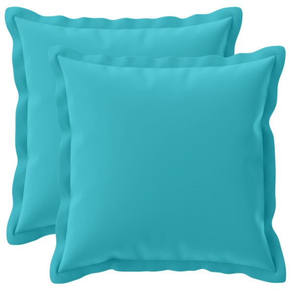 vidaXL Podložka s vankúšom HOUTEN 2 ks Tyrkysová Polyester – Obrázok 2