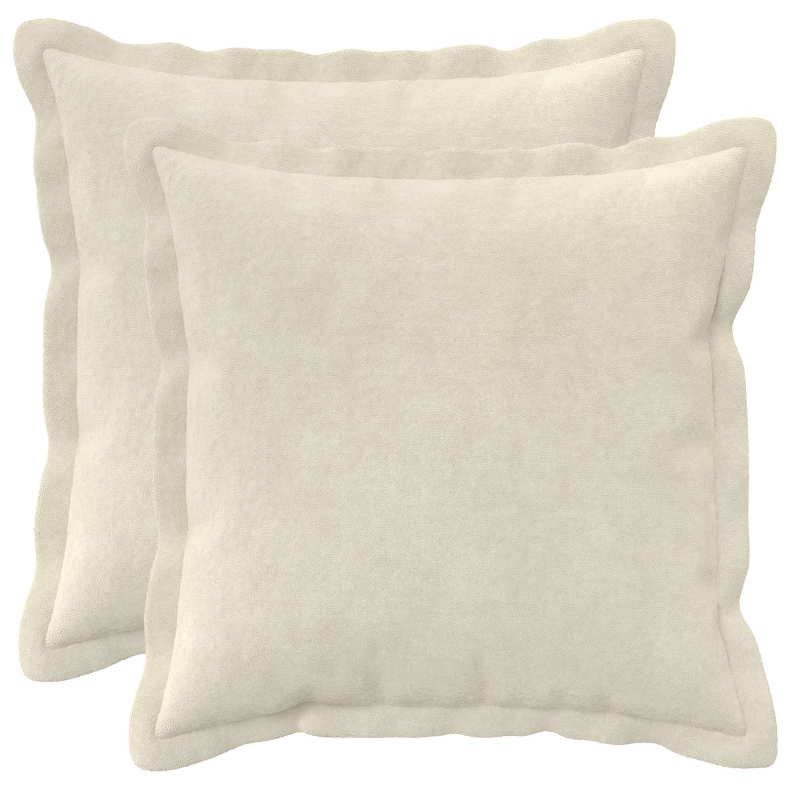 935251_1.jpg vidaXL Podložka s vankúšom HOUTEN 2 ks Krémová Mikrovlákno fleece – Obrázok 1