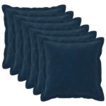 vidaXL Dekoračný vankúš 6 ks HOUTEN Modrá 50 x 50 cm