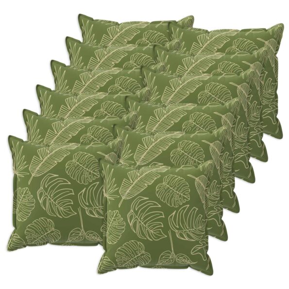 vidaXL Podložka List HOUTEN 12 ks Design s listami Polyester – Obrázok 2