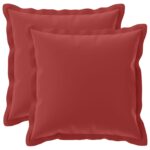 vidaXL Podložka s vankúšom HOUTEN 2 ks Víno červené Polyester – Obrázok 2