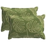 vidaXL Podložka 2 ks HOUTEN Design s listami 50 x 70 cm Polyester – Obrázok 2