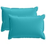 vidaXL Podložka 2 ks HOUTEN Tyrkysová 50 x 70 cm Polyester – Obrázok 2