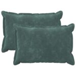 vidaXL Podložka s vankúšom HOUTEN 2 ks Morsky modrá Mikrovlákno fleece