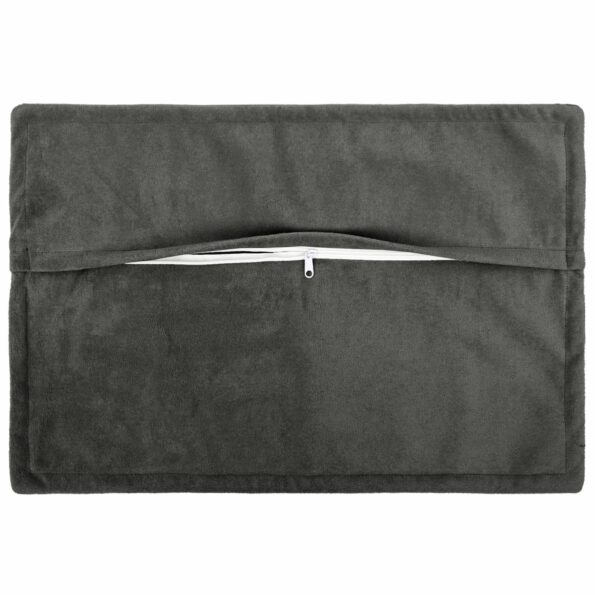 vidaXL Podložka s vankúšom HOUTEN 2 ks Antracitová Mikrovlákno fleece – Obrázok 3