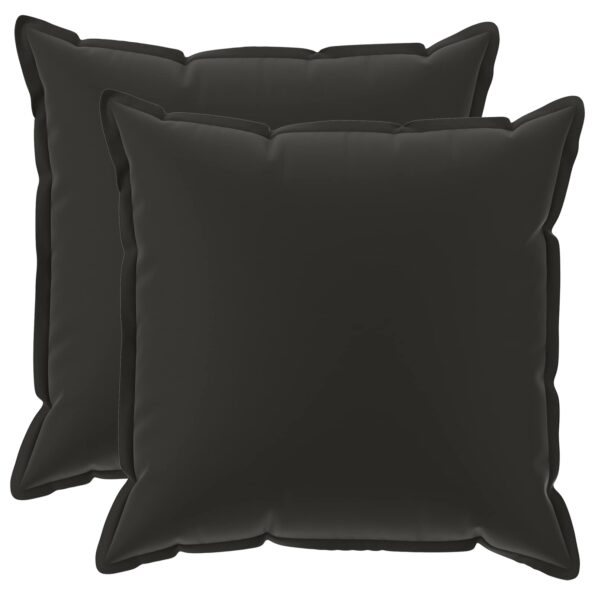 vidaXL Podložka s vankúšom HOUTEN 2 ks Čierna Polyester – Obrázok 2