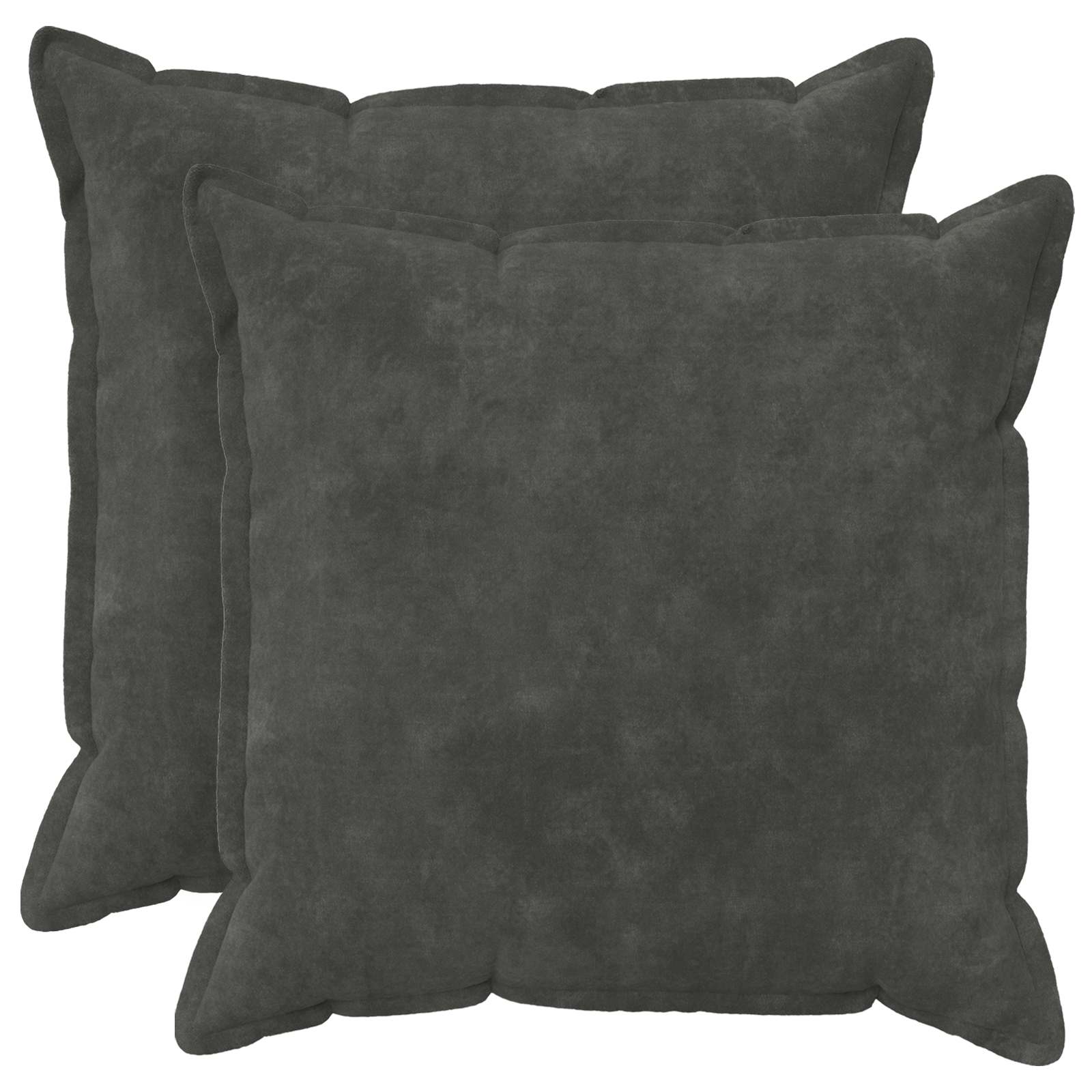 936323_1.jpg vidaXL Podložka s vankúšom HOUTEN 2 ks Antracitová Mikrovlákno fleece – Obrázok 1
