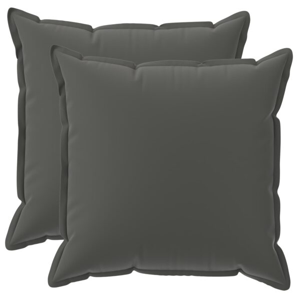 vidaXL Podložka s vankúšom HOUTEN 2 ks Antracitová Polyester – Obrázok 2