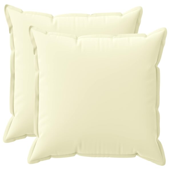 vidaXL Podložka 2 ks HOUTEN Krémová 65 x 65 cm Polyester – Obrázok 2
