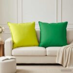vidaXL Podložka 2 ks HOUTEN Zelená 70 x 70 cm Polyester