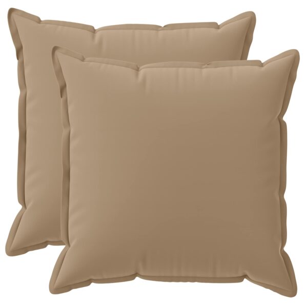 vidaXL Podložka 2 ks HOUTEN Sivohnedá 70 x 70 cm Polyester – Obrázok 2