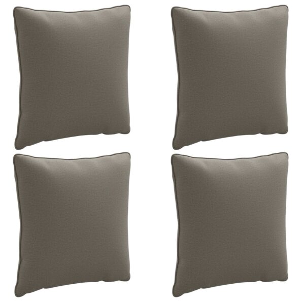 vidaXL Vankúš na chrbát PUTTEN 4 ks 100% polyester Sivá – Obrázok 2