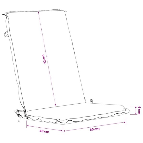 vidaXL Poduška na stoličku s vysokým operadlom GEMERT 2 ks – Obrázok 9