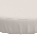 vidaXL Vankúše na sedenie SOEST 4 ks 100% polyester Biela Ø 35 x 7 cm – Obrázok 5