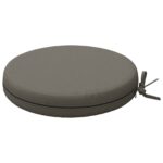vidaXL Vankúše na sedenie SOEST 4 ks 100% polyester Sivá Ø 35 x 7 cm – Obrázok 4