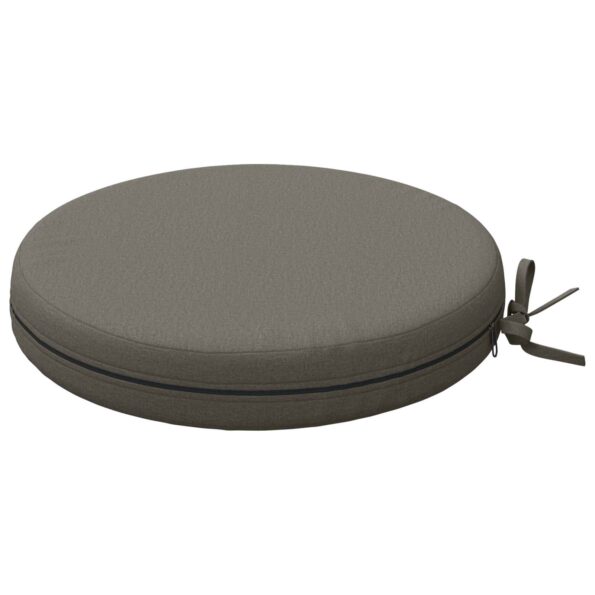 vidaXL Vankúše na sedenie SOEST 4 ks 100% polyester Sivá Ø 35 x 7 cm – Obrázok 4