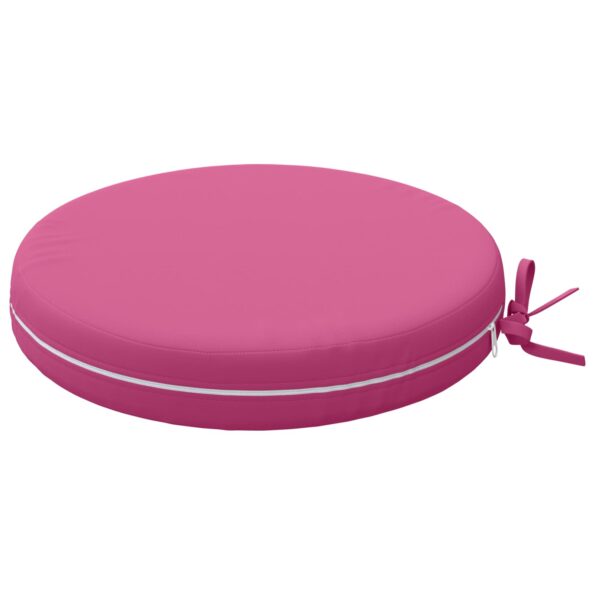vidaXL Vankúše na sedenie SOEST 4 ks 100% polyester Ružová Ø 35 x 7 cm – Obrázok 4