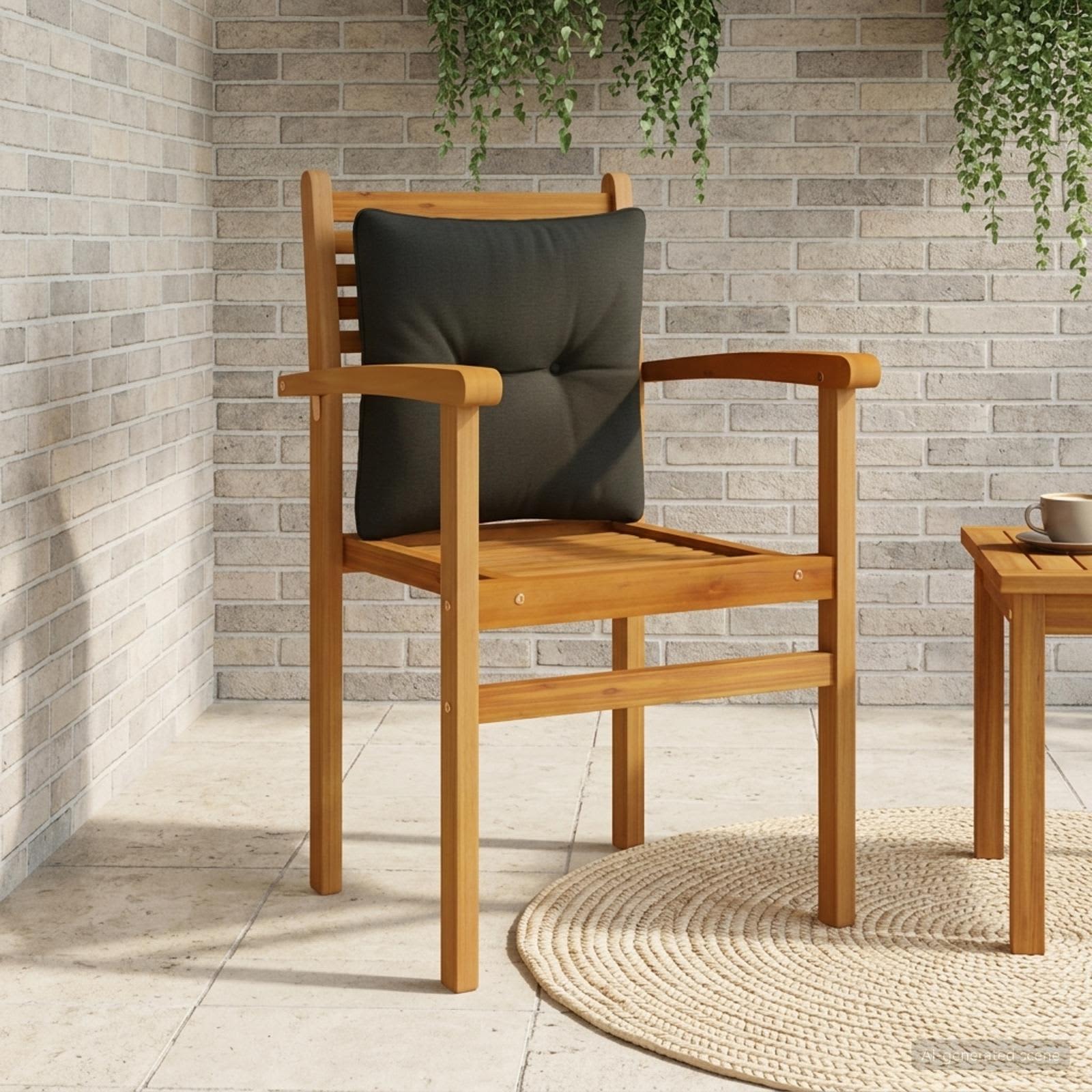 947057_1.jpg vidaXL Vankúš na chrbát PUTTEN 100% polyester Čierna 40 x 40 x 10 cm – Obrázok 1