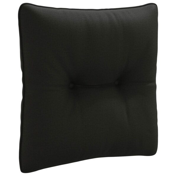 vidaXL Vankúš na chrbát PUTTEN 100% polyester Čierna 40 x 40 x 10 cm – Obrázok 2
