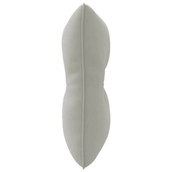 vidaXL Vankúš na chrbát PUTTEN 100% polyester Sivá 40 x 40 x 10 cm – Obrázok 5
