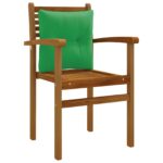vidaXL Vankúš na chrbát PUTTEN 100% polyester Zelená 40 x 40 x 10 cm – Obrázok 3