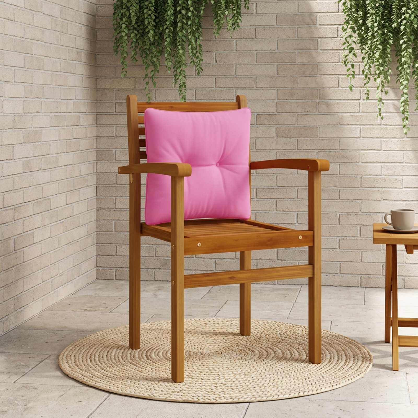 947074_1.jpg vidaXL Vankúš na chrbát PUTTEN 100% polyester Ružová 40 x 40 x 10 cm – Obrázok 1