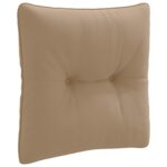 vidaXL Vankúš na chrbát PUTTEN 100% polyester Sivohnedá – Obrázok 2