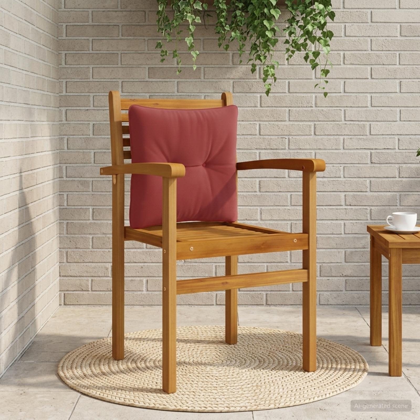 947078_1.jpg vidaXL Vankúš na chrbát PUTTEN 100% polyester Víno červené – Obrázok 1