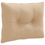 vidaXL Vankúš na chrbát PUTTEN 100% polyester Piesková 50 x 40 x 10 cm – Obrázok 2